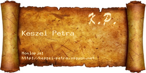 Keszei Petra névjegykártya